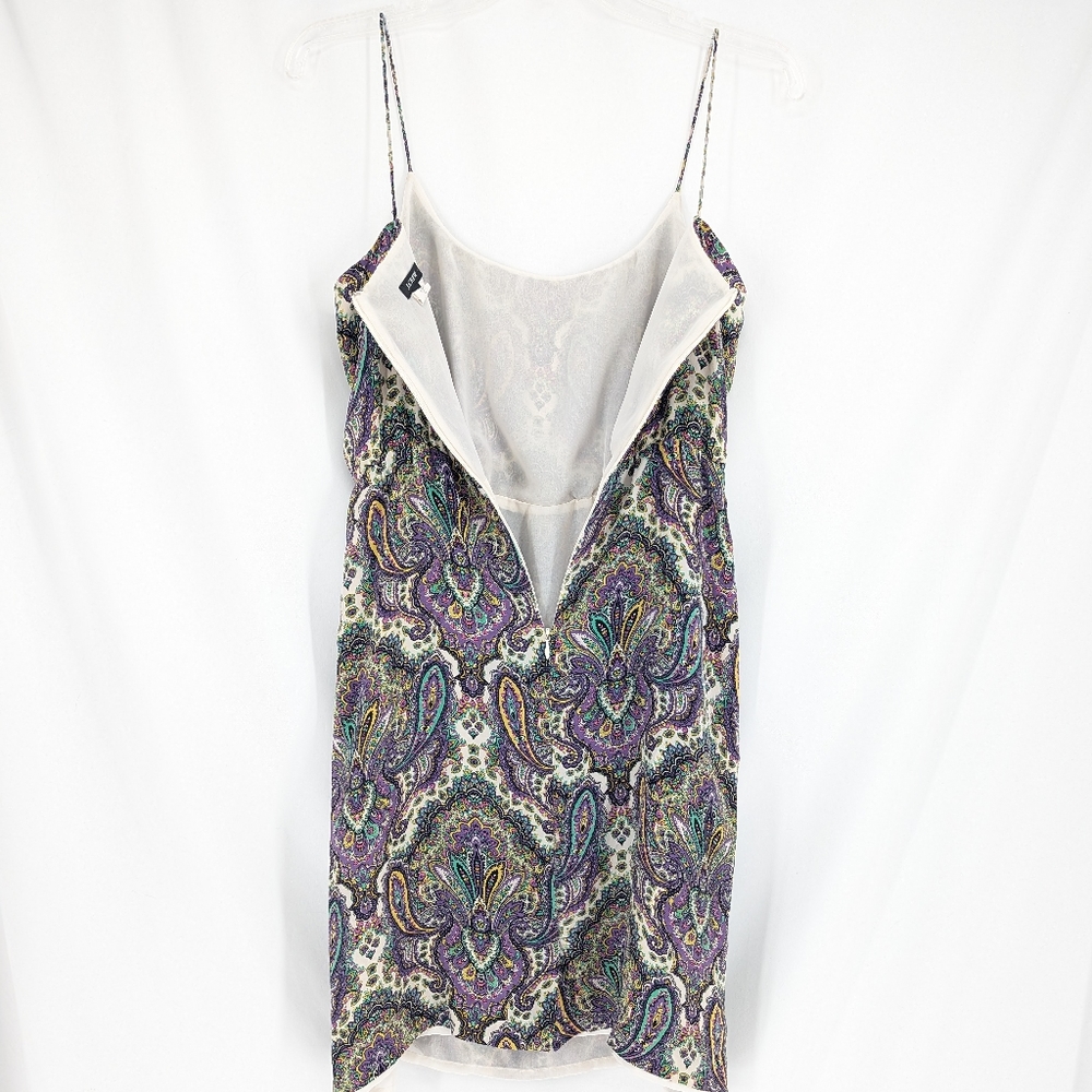 J.Crew Blouson Silk Dress in Royal Paisley Size 8 - Picture 6 of 16